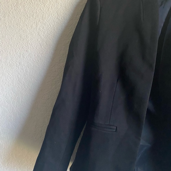 J. Crew Going Out $198 Black Preppy Dark Academia Gramercy Twill Open Blazer 4 - Picture 7 of 16